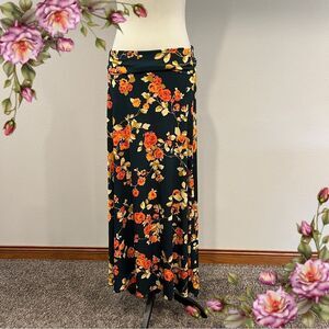 LuLaRoe Floral Maxi Skirt‎ size small